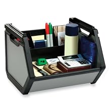 Find It Stackable Storage Bin, 15 Height x 12 Width x 15 Depth Inches, Black (FT07026)