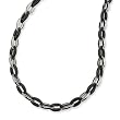 Stainless Steel and Black Color IP-plated Fancy Necklace