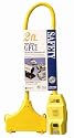 Coleman Cable 02832 12/3 2-Foot Right Angle GFCI Extension Cord with Molded Tri-Source Three-Way Power Block