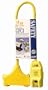 Coleman Cable 02832 12/3 2-Foot Right Angle GFCI Extension Cord with Molded Tri-Source Three-Way Power Block