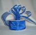 Sheer Organza Ribbon Mono Edge - 1.5" - 25 Yards (75 FT) - Royal Blue