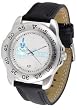 Citadel Bulldogs Suntime Mens Sports Watch w/ Leather Band - NCAA College Athletics