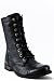 Steve Madden Women's Troopa Ankle Boot,Black Leather,9 M US