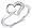 Heart Diamond Ring Womens Promise Band 10k White Gold (0.04 Carat), Size 5