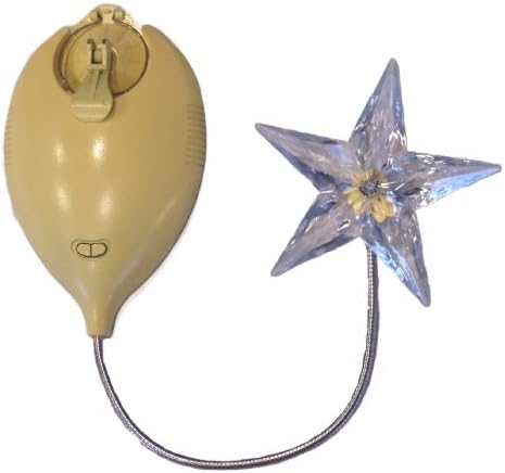 Moonbeam Solar Powered Nightlight Star, Yellow