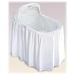 Standard Bassinet: One-Tier Eyelet Bassinet Bedding Set
