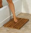 `Teak Shower Mat