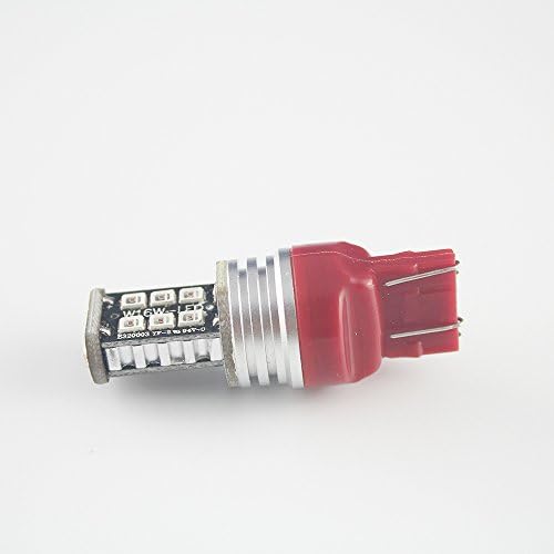 EverBright 2PCS Red Super Bright T25 3156 2835 15SMD LED Replacement Bulb Turning Light Backup Reverse Lamps For RV SUV MPV Car Turn Tail Signal Bulb High LUMS (DV12V-24V)