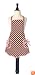Jessie Steele Ava Children's Bib Apron, Brown and Pink Polka Dot