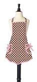Jessie Steele Ava Bib Apron, Brown Polka Dot