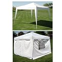 10 x 10 WHITE Palm Springs EZ Pop Up Canopy w/Walls
