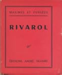 Maximes et pens�es : . Rivarol