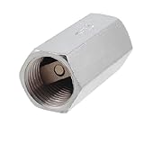 uxcell　ワンウェイバルブチェックバルブ　　19mm　50×24mm　クロムメッキソリッドブラス