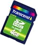 Transcend 4 GB SDHC Class 6 Flash Memory Card TS4GSDHC6