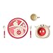 EcoBamboo Ware Kids Dinnerware Set, Pig, 5 Piece
