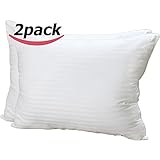 Super Plush Gel-Fiber Filled Pillows - King Size, 100% Cotton, 2-Pack, T-240 Mercerized Shell & Dust Mite Resistant, 3D Hollow Siliconized Material Retain Shape By Utopia Bedding