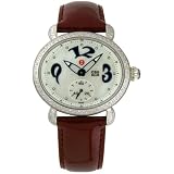 Michele CSX Blue Diamond Steel Burgundy Ladies Watch MWW03E000058 by Michele