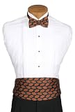 Oklahoma State Cummerbund & Bowtie - Oklahoma State University Black Cummerbund Set with OSU Logo