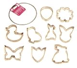 Kaiser Bakeware Patisserie Spring Cookie Cutter Rings, Set of 9