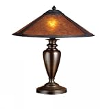 23 Inch H Van Erp Amber Mica Table Lamp Table Lamps
