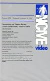 Recognizing and Treating Anxiety: Clinical Observations, Practical
Advice (NCME Video 759)