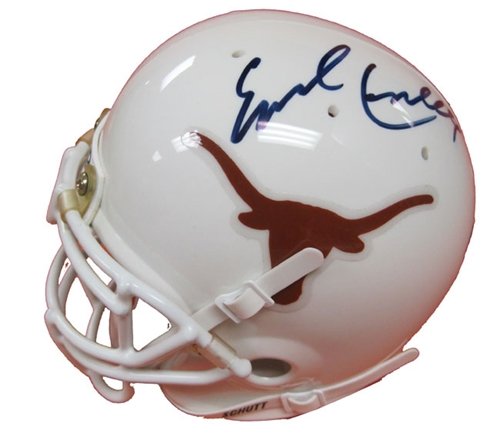 Earl Campbell Autographed/Signed Mini Helmet