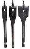 Vermont American 14494 - Self Feed Stubby Spade Bit Set, 3-Piece