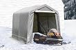 ShelterLogic 6106'6" Peak Style Storage Shed, 1-3/8" Frame, Grey Cover