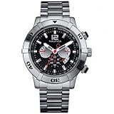 Mens NCS 46 Black Dial Stainless Steel Bracelet Watch