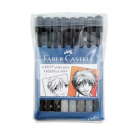PITT Artist Pens- Manga Set of Eight Assorted Pens