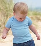 Rabbit Skins Infant Organic Lap Shoulder T-shirt - Available in 5 Colors in Various Sizes