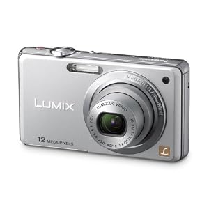 Panasonic LUMIX DMC-FS10EG-S Digitalkamera (12 Megapixel, 5-fach opt. Zoom, 6,86 cm Display, Bildstabilisator) silber