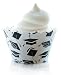 Black Graduation Caps w/ Hat Tassles Cupcake Wrappers - Set of 12 - Cheap Decorations for Graduations