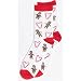 Brighten the Seaons Gingerbread Socks WHITE One Sz