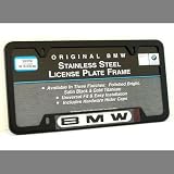 BMW Black Stainless Steel License Frame