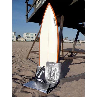 Buy Maverix 6'5 Surfboard (White Orange) w Straight to the Waves Kit by Maverix
