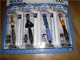 NEW LEGO STAR WARS PEN SET CONNECT AND REBUILD 4 PACK