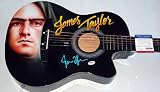 James Taylor Signed Elec/Ac Airbrush Guitar & Proof PSA/DNA