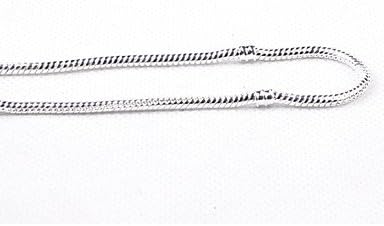 Suvit Buy@Silver Plated Snake LOVE Chain Bracelet Fit for Big Hole Beads