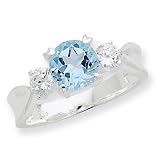 Sterling Silver Blue Topaz Ring