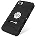 Fosmon HYBO Series Dual-Layer PC + Silicone Hybrid Case with Kickstand for BlackBerry Z10 - Black / Black