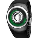 Philippe Starck - PH1109 - Montre Homme - Quartz Digitale - Cadran Vert - Bracelet en Polyur&eacute;thane Noir