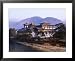 Morning Light on Punakha Dzong, Punakha, Himalayan Kingdom, Bhutan Framed Art Poster Print by Lincoln Potter, 31x25