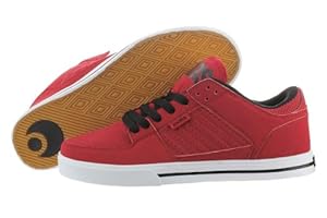 Osiris Men's Protocol Skate Shoe,Red/Black/White,9.5 M US