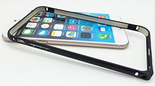 Case Square (TM) Apple 4.7" iPhone 6/ 6s Ultra Slim Aluminium Bumper Case (Black)