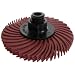 JoolTool Scotch-Brite Maroon Radial Bristle Brush Assembled with Plastic Tapered Mandrel Hub, Grit 220