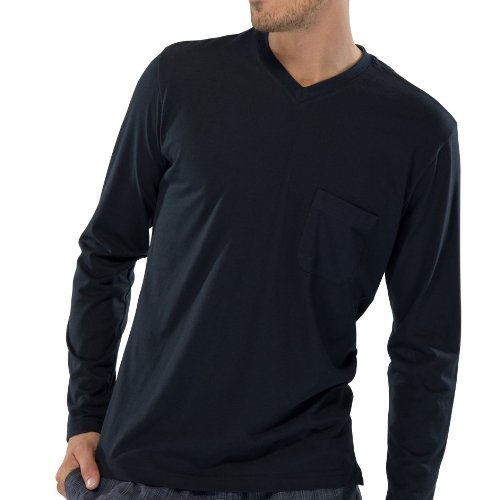 Schiesser Herren Nachtwäsche Shirt Langarm - 