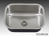 Single Bowl Stainless Steel Undermount Kitchen Sink w/ Drain 16G