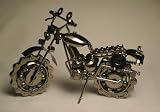 MA1 Harley Motorcycle Model Collectible Steel Nut and Bolt Art