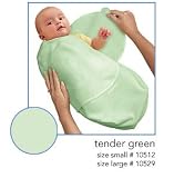 Produkt-Bild: SwaddleMe - Pucksack Baumwolle gr&uuml;n, 60 cm